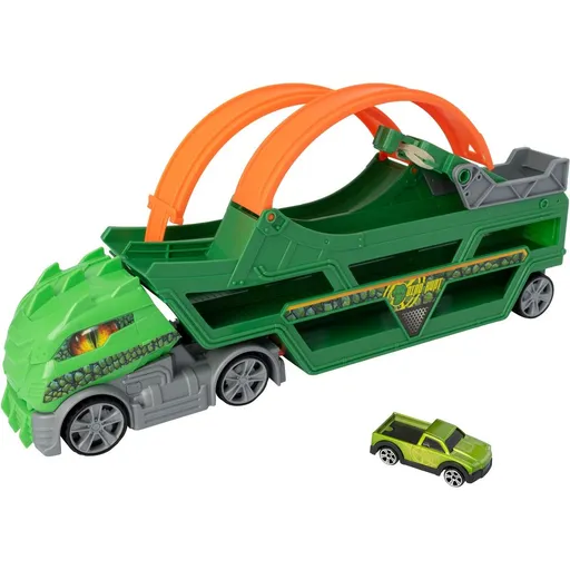 Teamsterz Dino přenosný transportér s 1 autíčkem a loopingem