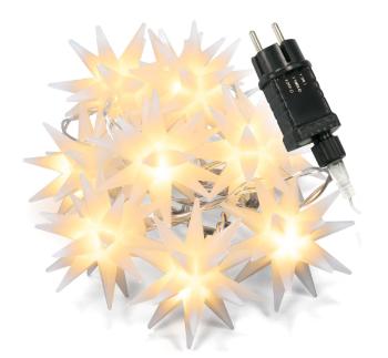 90843 Nexos Dekorativní LED řetěz - hvězda - 10 LED, teple bílá MINI