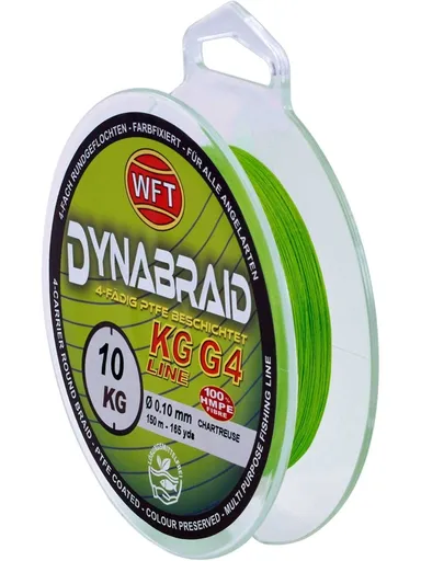 Wft splétaná šňůra round dynamix g4 chartreuse 150 m - 0,10 mm 11 kg