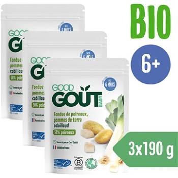 Good Gout BIO Pórek s brambůrkem a treskou (3× 190 g) (8594200262167)