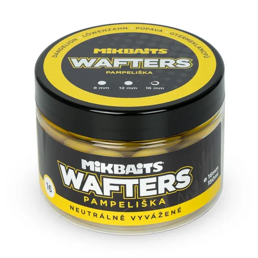 Mikbaits Boilie vyvážené nástrahy Wafters 150ml - Pampeliška 16mm,Mikbaits Boilie vyvážené nástrahy Wafters 150ml - Pampeliška 16mm