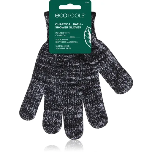 EcoTools Charcoal Bath Infused Gloves peelingová rukavice 2 ks