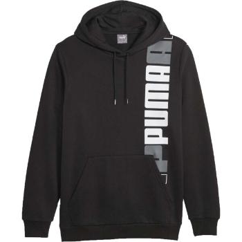 Puma ESSENTIALS + LOGO LAB HOODIE FL Pánská mikina, černá, velikost