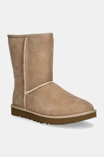 Semišové sněhule UGG Classic Short II béžová barva, 1016223-SAN