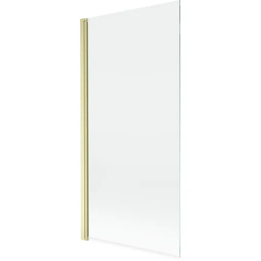 MEXEN MIST vanová zástěna 90x150 cm 6mm 1-s, zlatá kartáčovaná, čirá 8A9-090-001-55-00