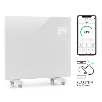 Klarstein Bornholm Single Smart, konvektor, 1000 W, ovládání přes aplikaci, bílý