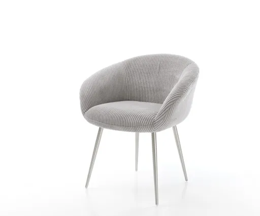 Jídelní židle Vinka-Flex podnož zúžená nerezová ocel manšestr