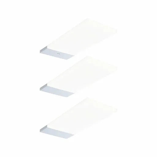 PAULMANN LED podskříňkové svítidlo Bredo čidlo přiblížení 3ks sada 3x2,5W 80x190mm 230/12V stříbrná 4000K
