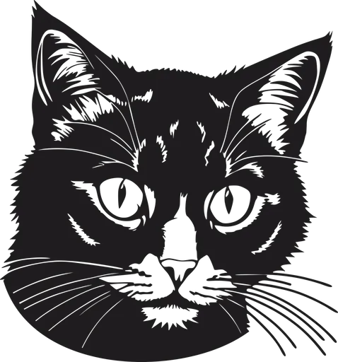 Vsepropejska 3D samolepka na zeď ze dřeva kočka 11 Rozměr (cm): 38 x 35, Dekor: Černá