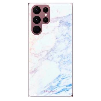 Odolné silikonové pouzdro iSaprio - Raibow Marble 10 - Samsung Galaxy S22 Ultra 5G