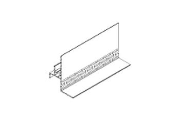 Počáteční/spodní profil s ventilační mřížkou 9567, 3000 mm, TWINSON O-WALL Hnědý profil