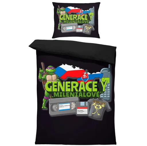 Povlečení Generace Y – mileniálové (Rozměr : 1x150/200 + 1x60/50)