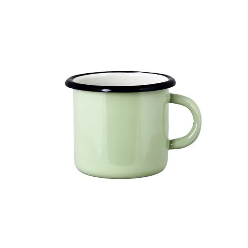 Zelený smaltovaný hrnek Emil´s Enamel Green - Ø 9*8 cm / 0,4L 690505