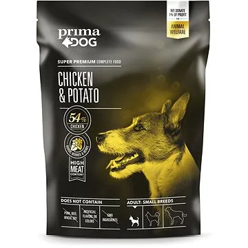 PrimaDog Kuře s bramborami pro dospělé psy malých plemen, 1,5 kg (6430056887111)