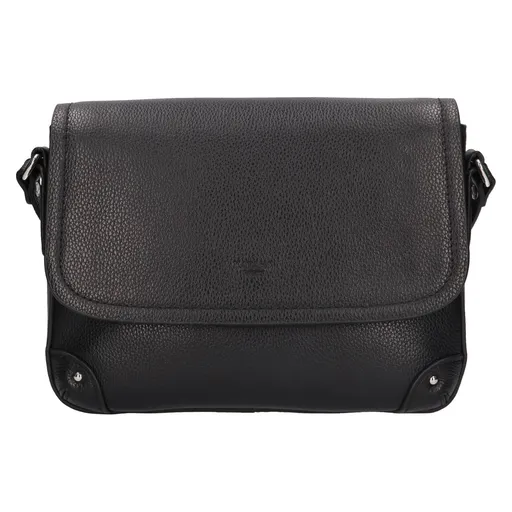 Kožená dámská crosbody kabelka Katana Lucce - černá