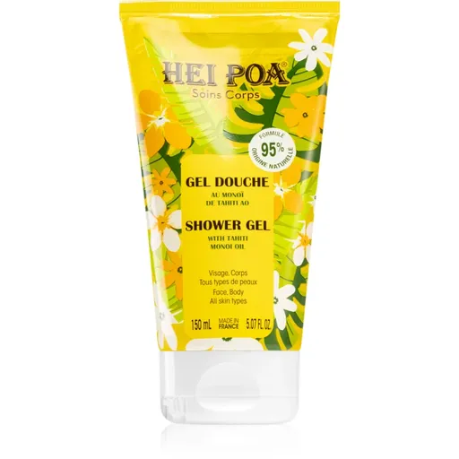Hei Poa Tahiti Monoi Oil Shower gel pečující sprchový gel na obličej a tělo 150 ml