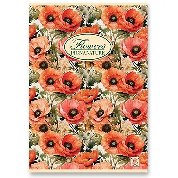 PIGNA Nature Flowers A4, šitý linka (8005235049369)