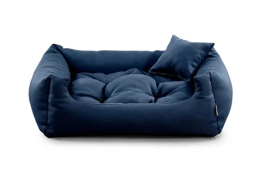 Vsepropejska Lux nadýchaný pelech pro psa Barva: Tmavě-modrá, Rozměr (cm): 90 x 75