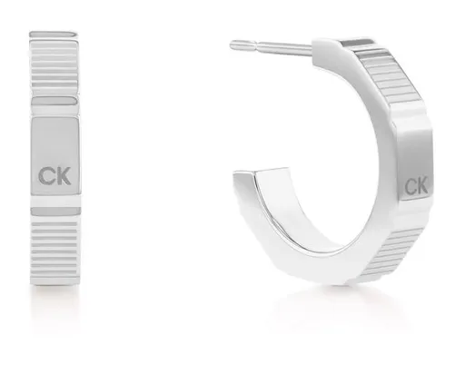 Calvin Klein Stylové kruhové náušnice z oceli Essential 35000518