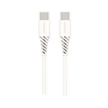 Swissten datový kabel USB-C / USB-C Power Delivery (100W) 2,5m bílý (71506530)