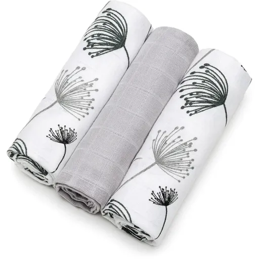 T-TOMI TETRA Cloth Diapers HIGH QUALITY látkové pleny Dandelions 70x70 cm 3 ks