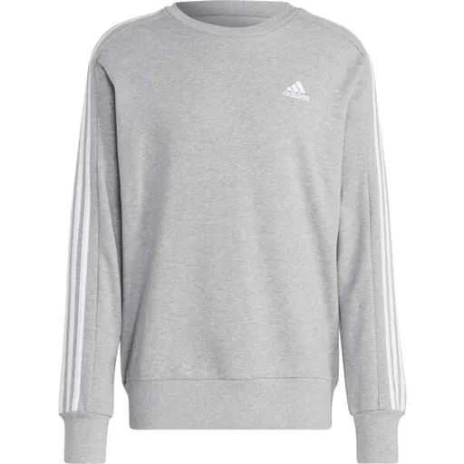 adidas 3-STRIPES SWEATSHIRT Pánská mikina, šedá, velikost XXL
