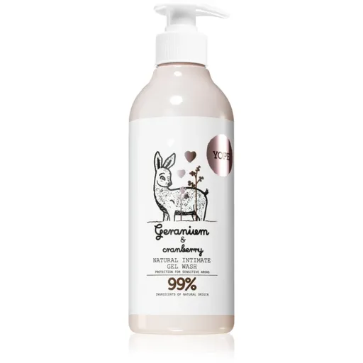 Yope Geranium & Cranberry gel na intimní hygienu 300 ml