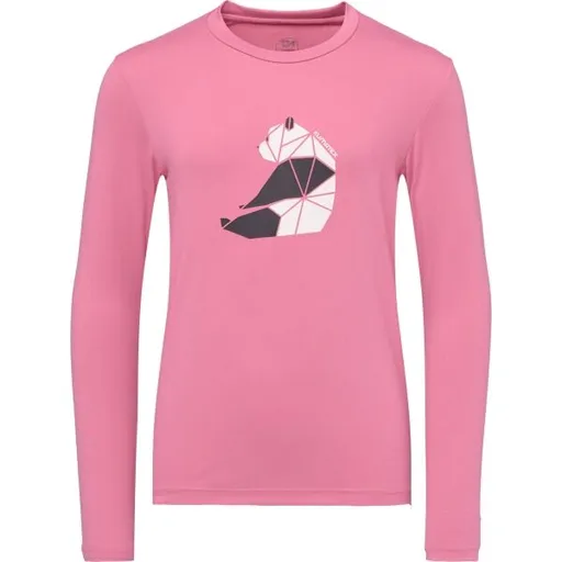 Klimatex AGUNG Dětské funkční triko s dlouhým rukávem, růžová, velikost