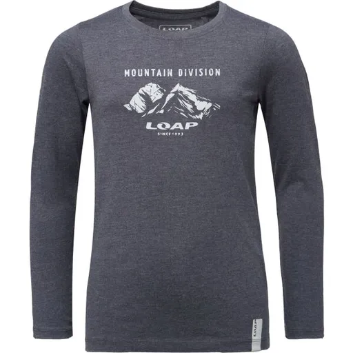 LOAP BIVOR Chlapecké volnočasové tričko, tmavě modrá, velikost 158-164