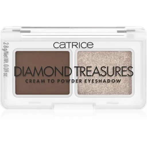 Catrice Diamond Treasures duo oční stíny odstín 01 Hazel Spark 2.8 g