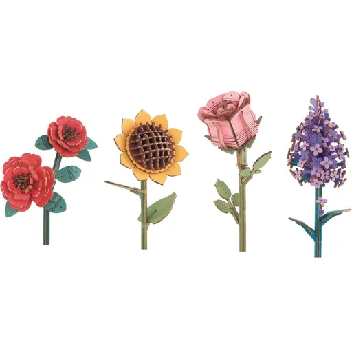 Kytice dřevěná 3D