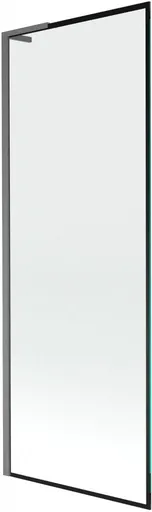 MEXEN/S Next L vanová zástěna FIX 70 x 150, černá vzor,  grafit kartáčovaná 895-070-000-03-70-66