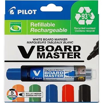 PILOT V-Board Master 2.3 mm sada 5 barev (WBMA-VBM-S5)