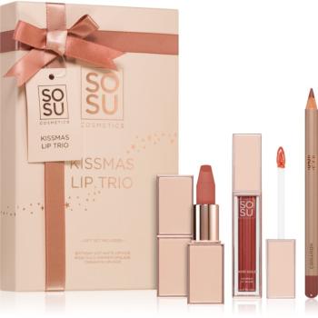 SOSU Cosmetics Kissmas Lip Trio dárková sada na rty