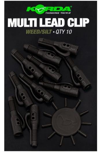 Korda závěsky multi lead clip - weed/silt