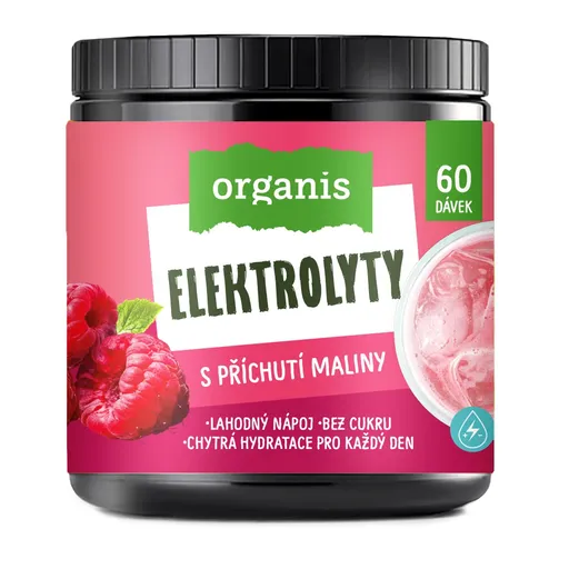 Organis Elektrolyty malina 60 dávek 314 g