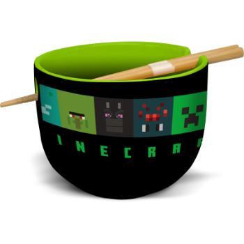 Minecraft ramen miska a hůlky, dárkový set