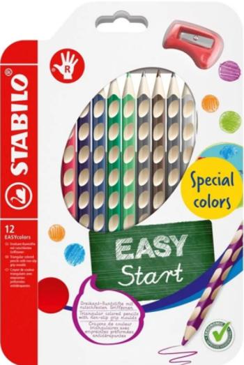 STABILO EASYcolors pastelky pro praváky - sada 12 ks s ořezávátkem