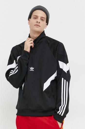 Mikina adidas Originals pánská, černá barva, s aplikací