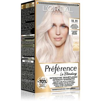 L’Oréal Paris Préférence Le Blonding barva na vlasy pro zesvětlení vlasů odstín 11.11 Ultra-Light Cool Crystal Blonde 1 ks