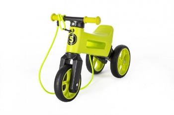 Teddies FUNNY WHEELS Rider SuperSport zelené 2v1+popruh 28/30cm