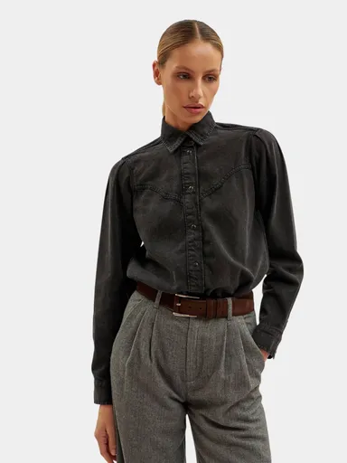 Pepe Jeans dámská černá košile PL30512360 XS