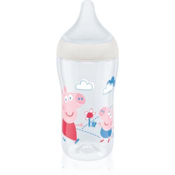 NUK Perfect Match Peppa Pig láhev s kontrolou teploty 3m+ 260 ml