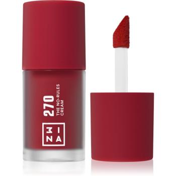 3INA The No-Rules Cream multifunkční líčidlo pro oči, rty a tvář odstín 270 - Deep, wine red 8 ml