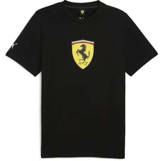 Puma FERRARI RACE COLORED BIG SHIELD TEE Pánské triko, černá, velikost
