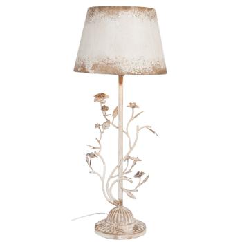 Vintage stolní lampa s růžemi -  Ø 33* 79 cm / E27/60W 5LMC0001