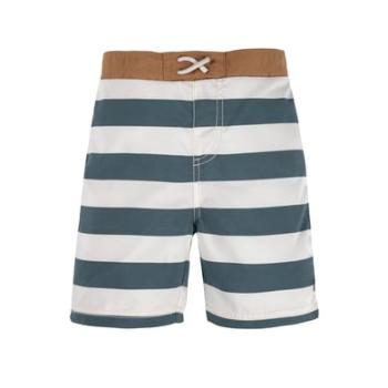 LÄSSIG UV lázeň shorts Blok Stripes bílá modrá