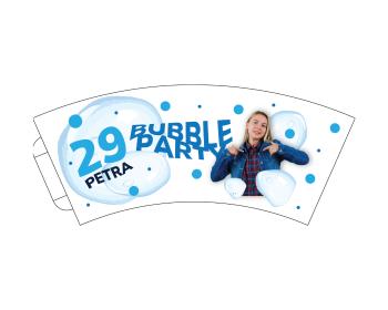 Personal Personalizované papírové kelímky 6 ks - Bubble party