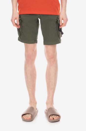 Kraťasy Alpha Industries Special OPS Short pánské, zelená barva, 106254.142-green