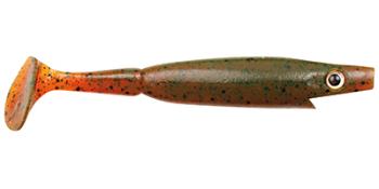 Strike pro gumová nástraha piglet shad motor oil pepper-10 cm 7 g